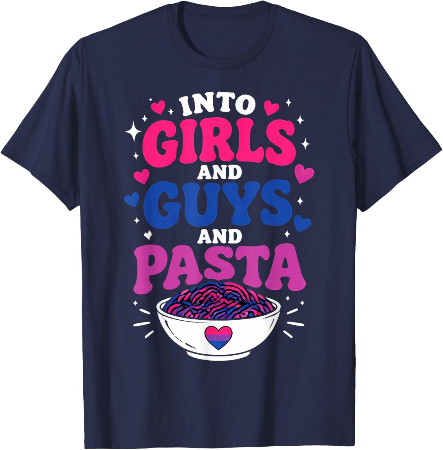 Funny Bisexual Bi Pride T-Shirt - T-Shirt | Navy