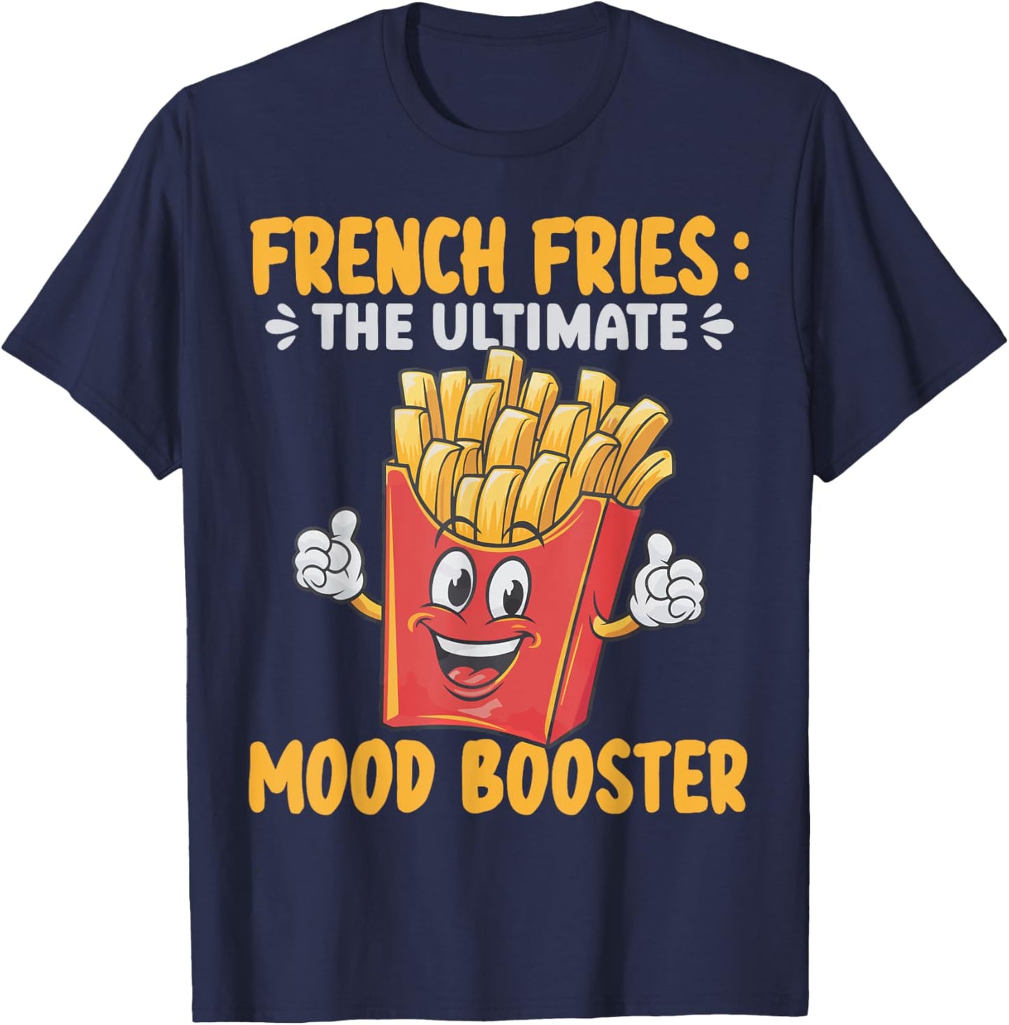 French Fries Art Women Fast Food Lover French Fry T-Shirt - T-Shirt | Navy