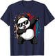 Cute Dabbing Panda Bear Outfit Boy Men Dab Zoo Animal Kids T-Shirt - T-Shirt | Navy