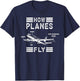 How Planes Fly aerospace T-Shirt - T-Shirt | Navy