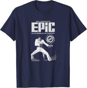 Elvis Presley Epic Overall T-Shirt - T-Shirt | Navy