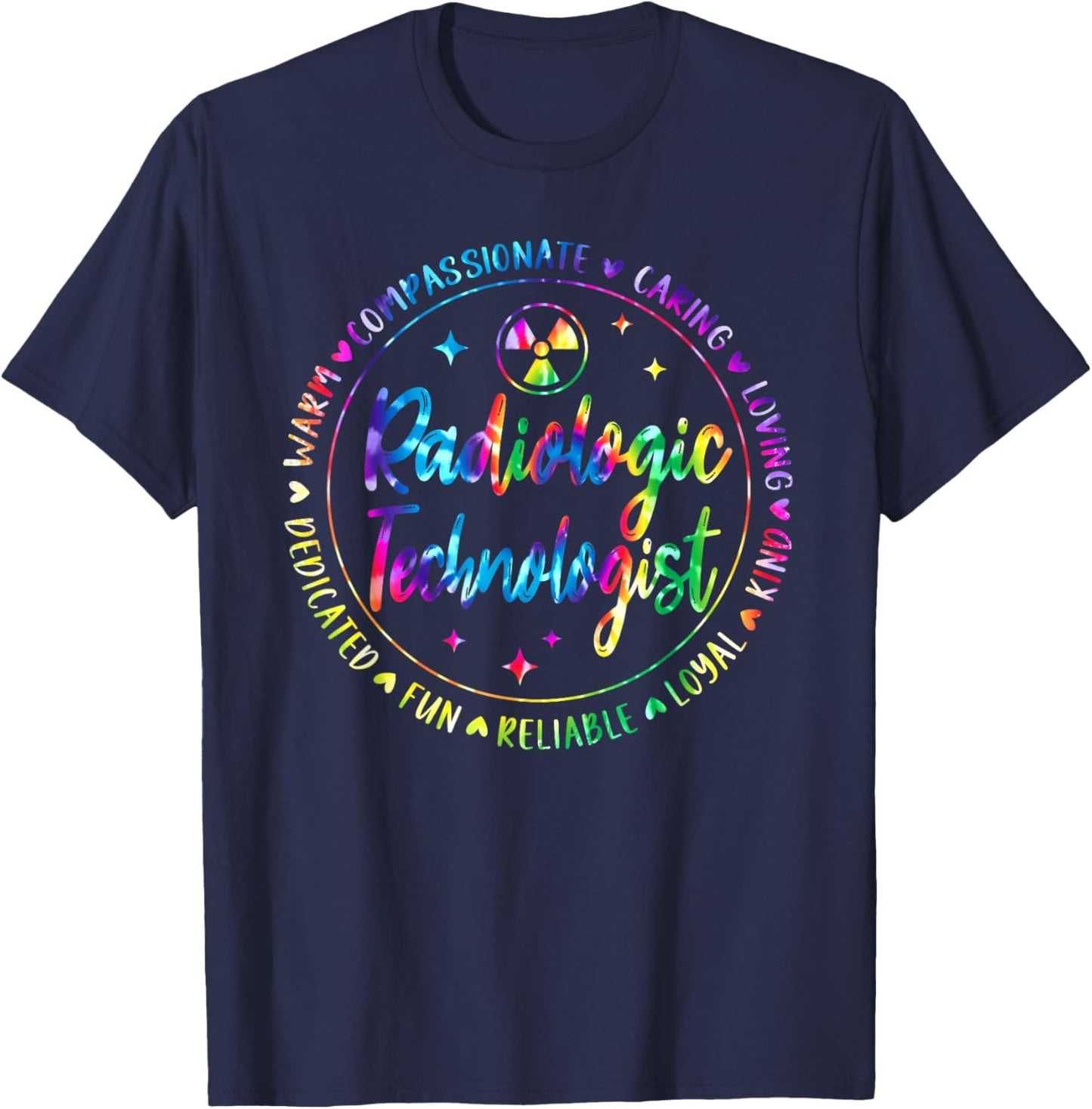 Radiology Technologist X-Ray Tech Radiologic Tie Dye T-Shirt - T-Shirt | Navy