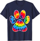 Tie-Dye Dog Paw T-Shirt - T-Shirt | Navy