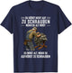 with German Text "Du hörst Nicht auf zu Schrauben wenn du alt wirst du wirst" [ T-Shirt - T-Shirt | Navy