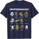 Cute Cryptozoology Creatures Kawaii Mythical Beasts T-Shirt - T-Shirt | Navy
