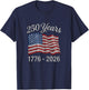 250 Anniversary USA Women Patriotic 1776 America 250th T-Shirt - T-Shirt | Navy