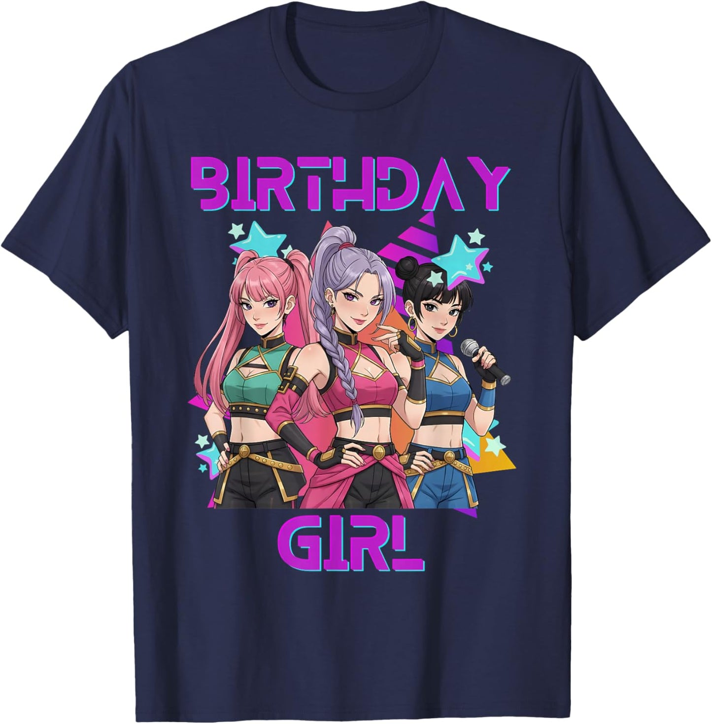 K-Pop K-Pop 6 Years Birthday Girl T-Shirt - T-Shirt | Navy