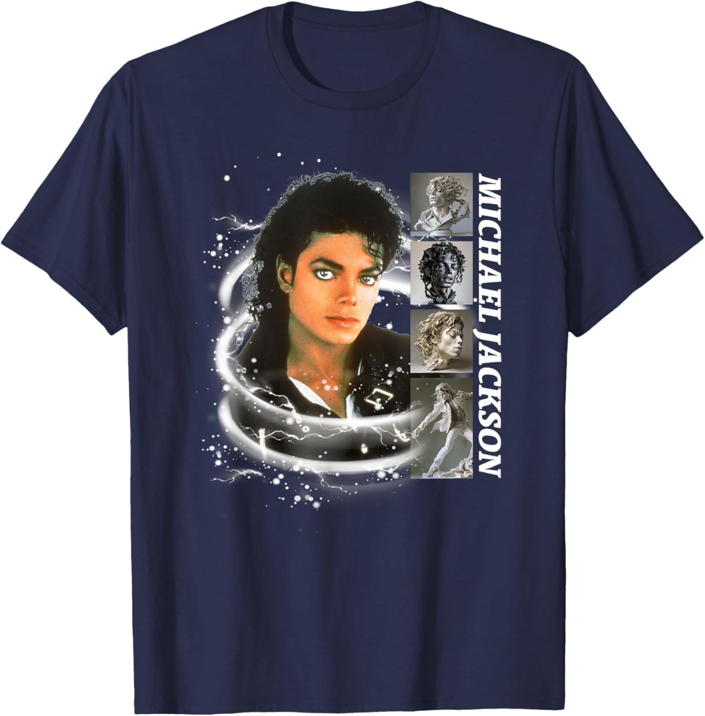 Michael Jackson 050 T-Shirt - T-Shirt | Navy