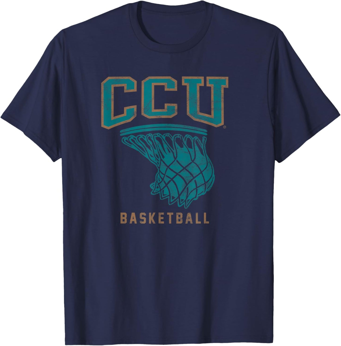 Coastal Carolina University CCU Basketball T-Shirt - T-Shirt | Navy