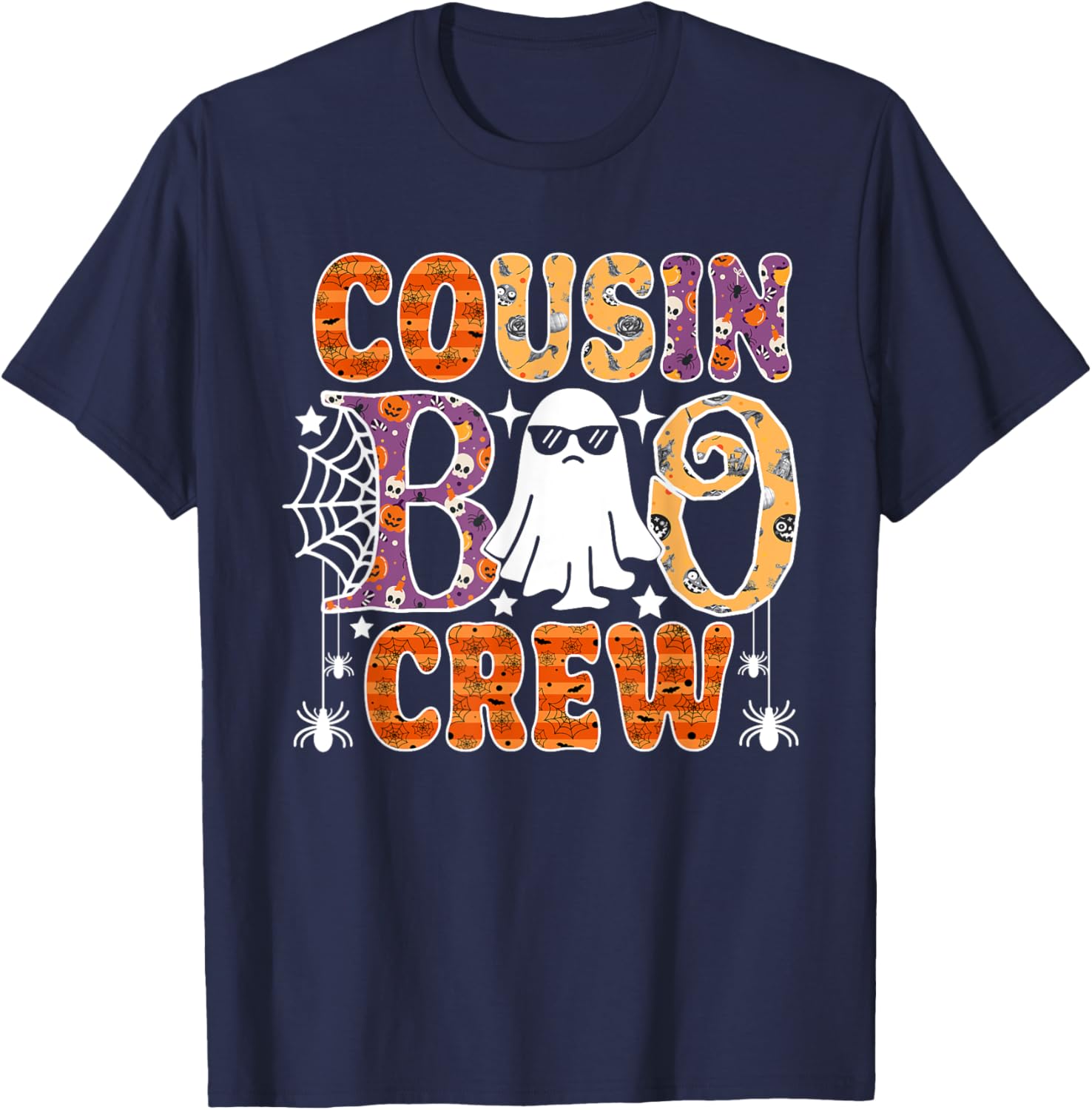 Cousin Boo Crew Cute Ghost Halloween Costume T-Shirt - T-Shirt | Navy
