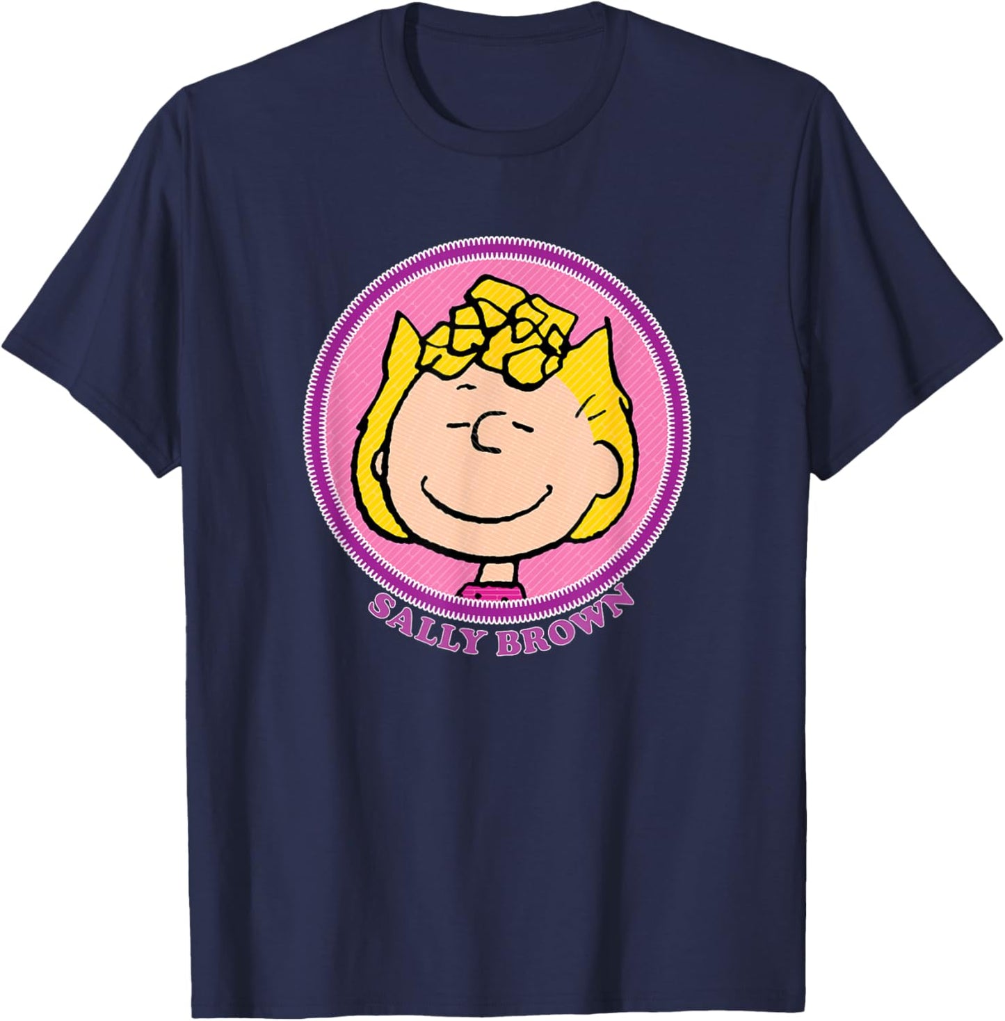 Peanuts Sally Brown Badge T-Shirt - T-Shirt | Navy