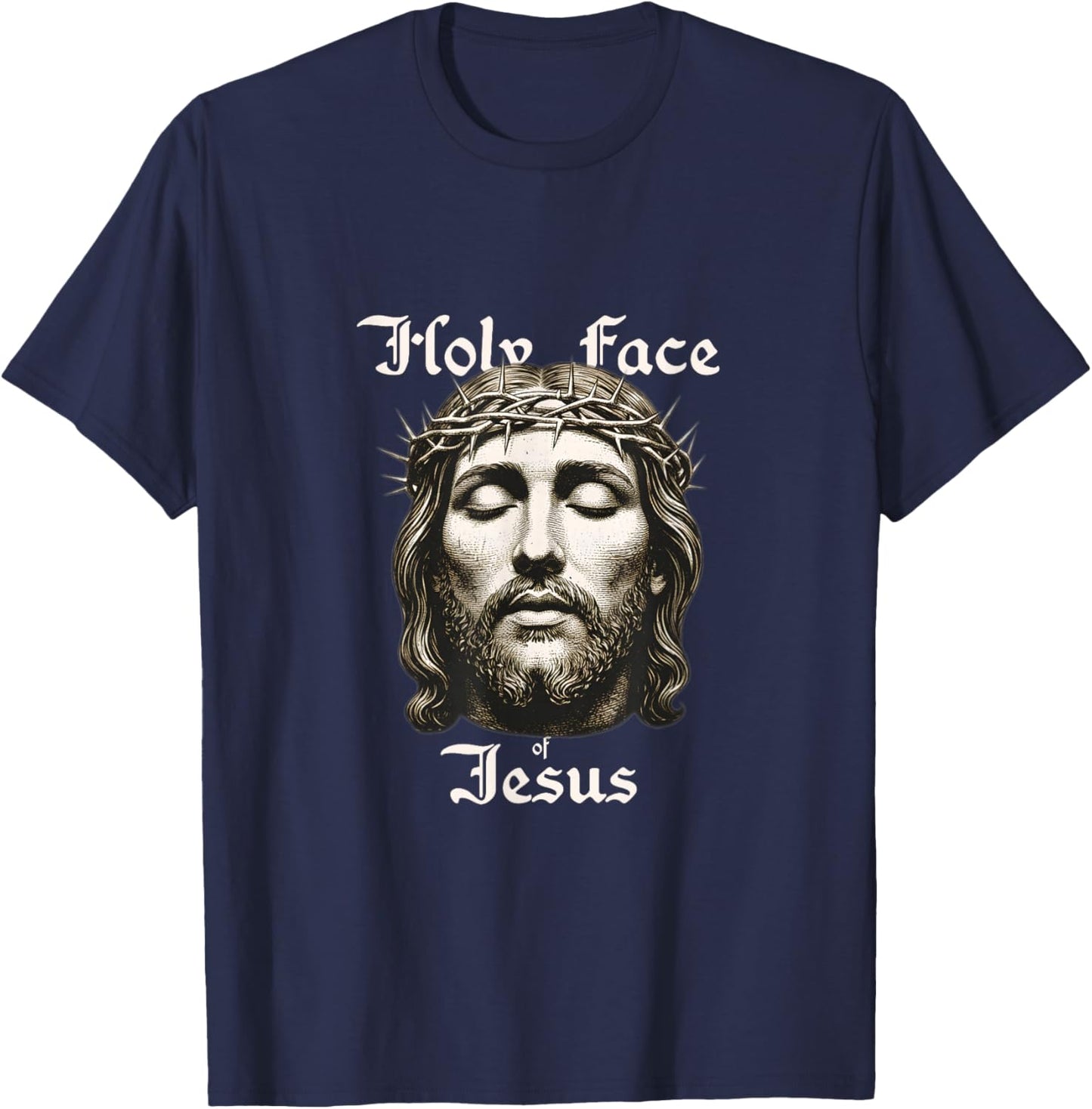 Holy Face of Jesus T-Shirt - T-Shirt | Navy