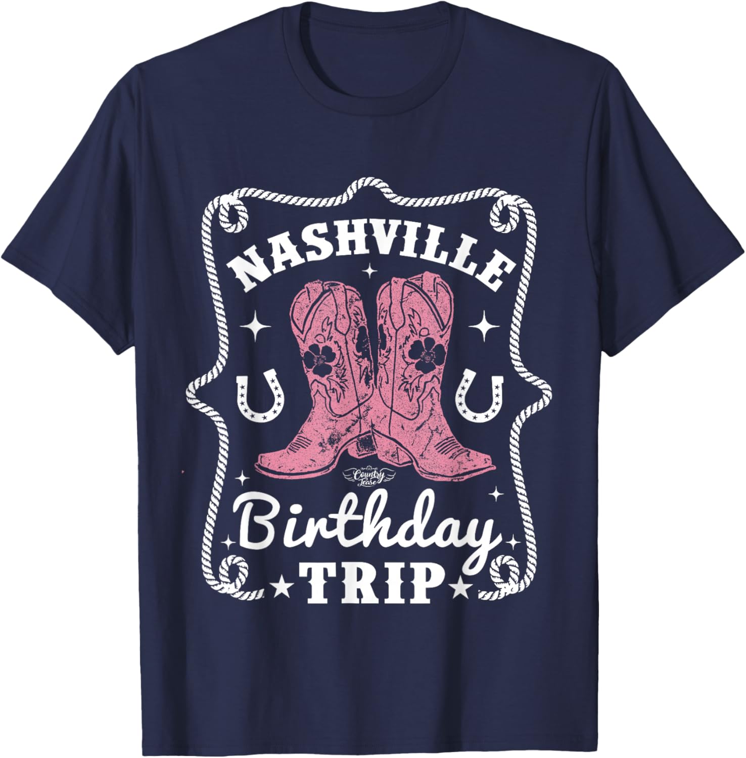 Nashville Birthday Trip Nashville Birthday T-Shirt - T-Shirt | Navy