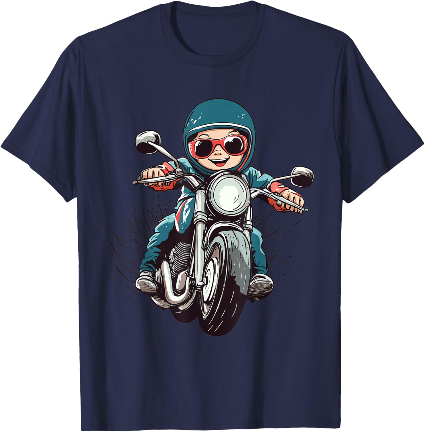 Boys Motorcycle T-Shirt - T-Shirt | Navy