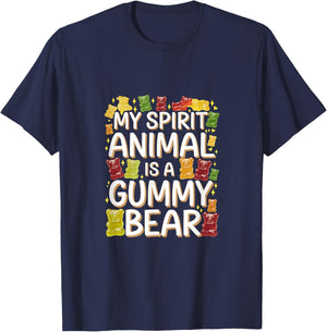My Spirit Animal Is A Gummy Bear Candy Lover Kid T-Shirt - T-Shirt | Navy