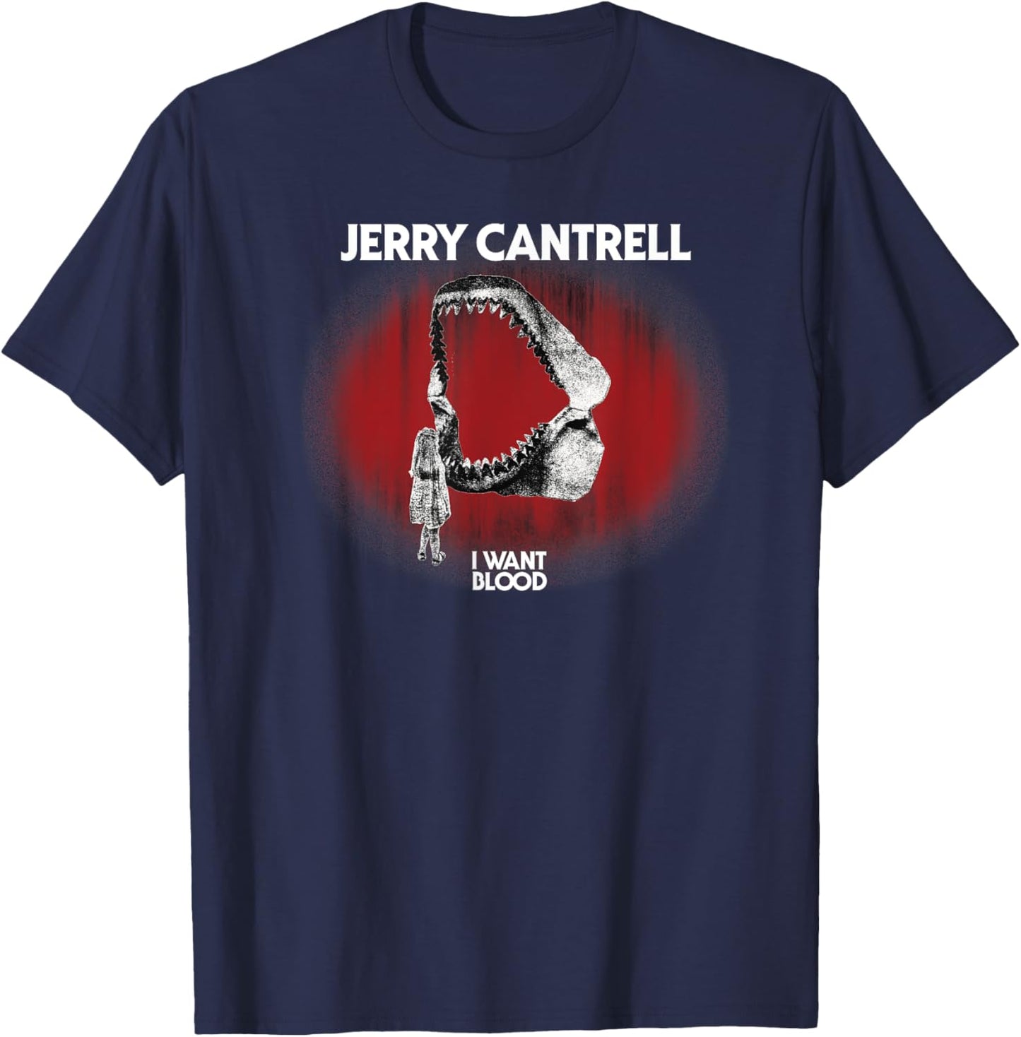 Jerry Cantrell Open Wide T-Shirt - T-Shirt | Navy