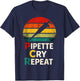Pipette Cry Repeat PCR Retro Vintage DNA Lab Scientist T-Shirt - T-Shirt | Navy