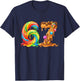 Six Seven Meme 67 Candy Drip Rainbow Memes Funny T-Shirt - T-Shirt | Navy