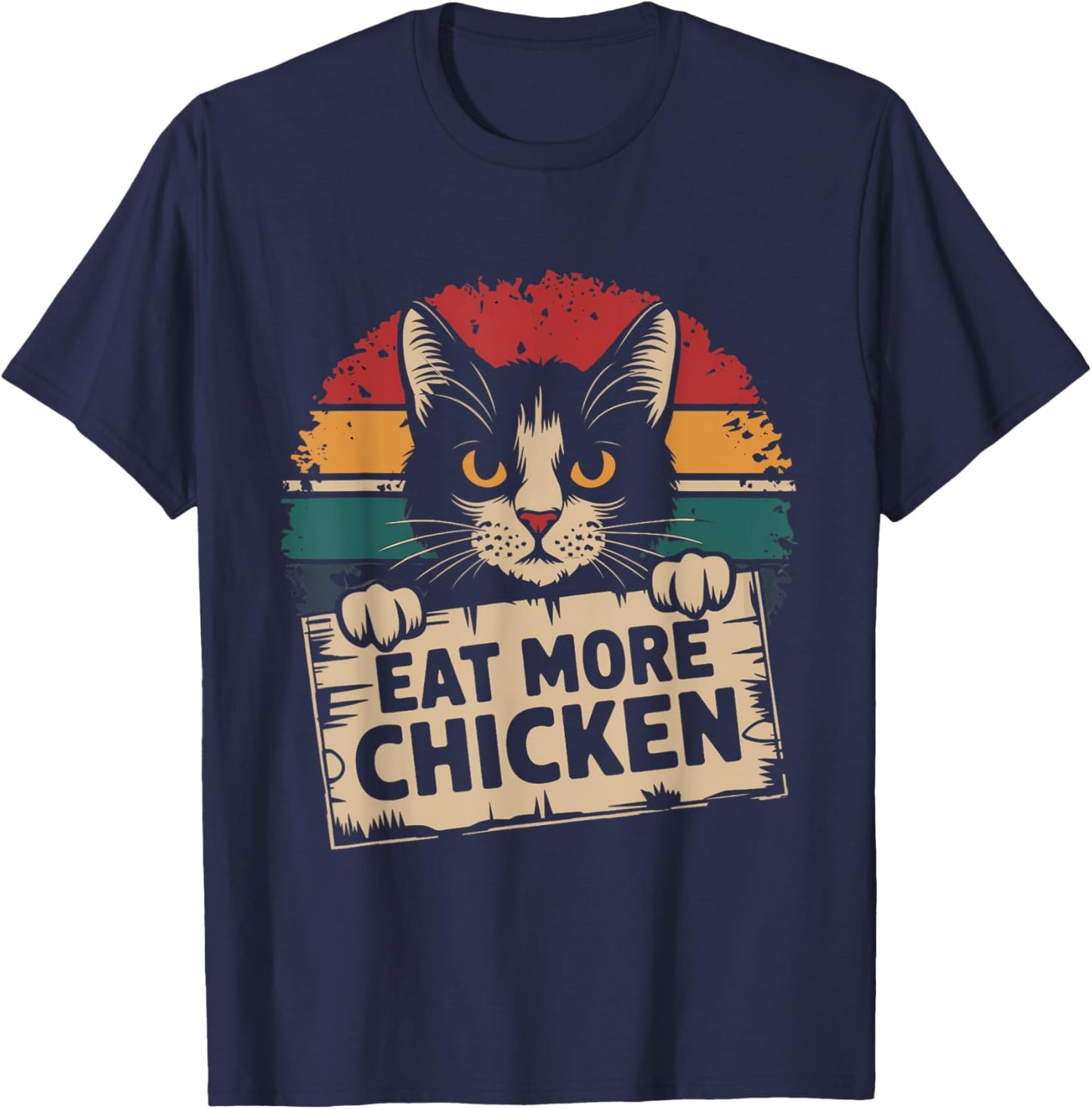 They Are Eating the Cats Pets Eat More Chicken Funny Trump T-Shirt - T-Shirt | Navy