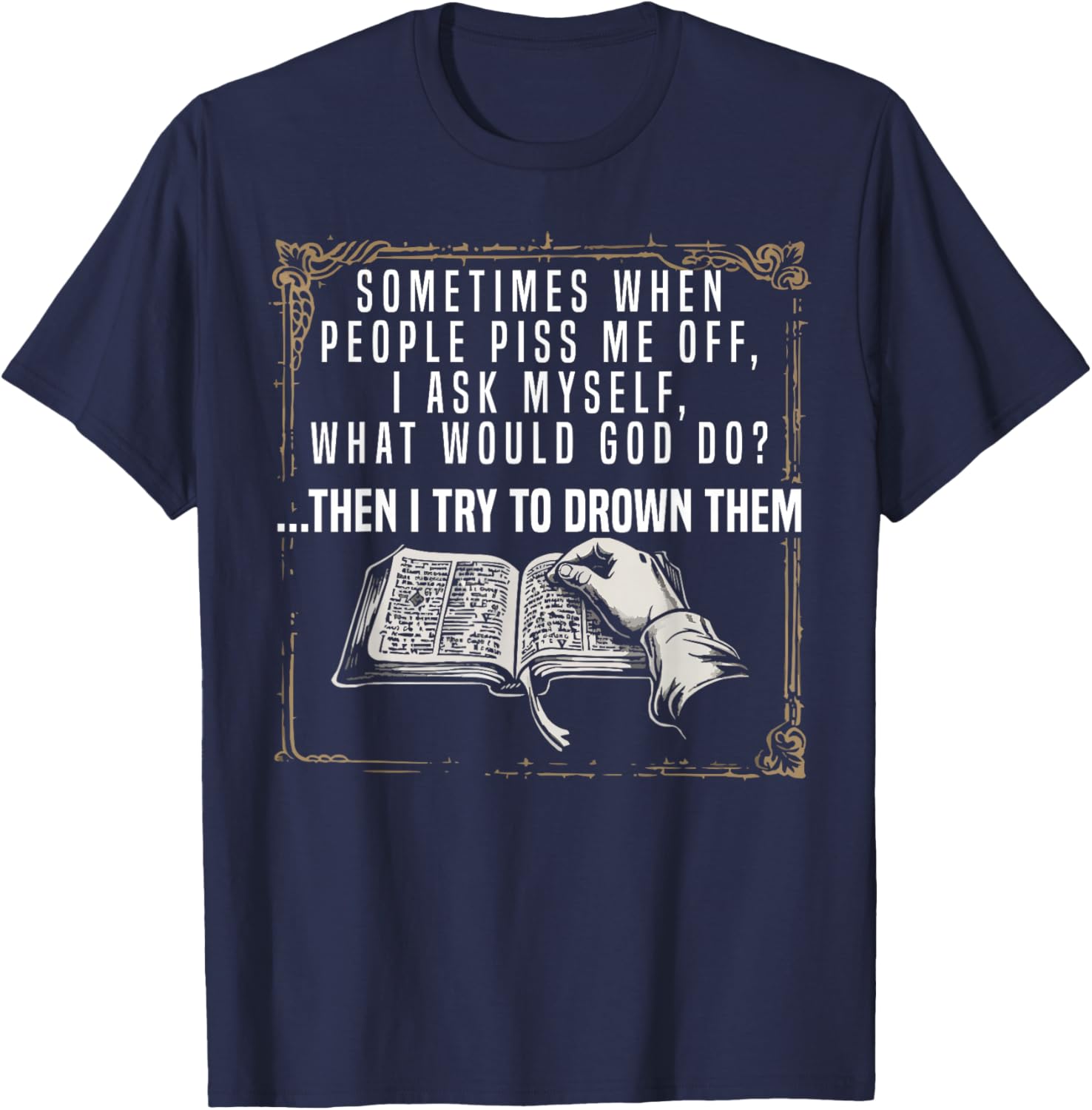 Atheism Anti-Religion Agnostic Freethinker Atheist T-Shirt - T-Shirt | Navy