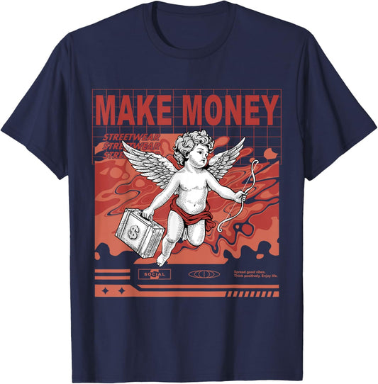 Make Money Dune Red 13s Matching Women T-Shirt - T-Shirt | Navy