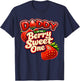 Dad Daddy of The Berry Sweet One Retro First Birthday T-Shirt - T-Shirt | Navy
