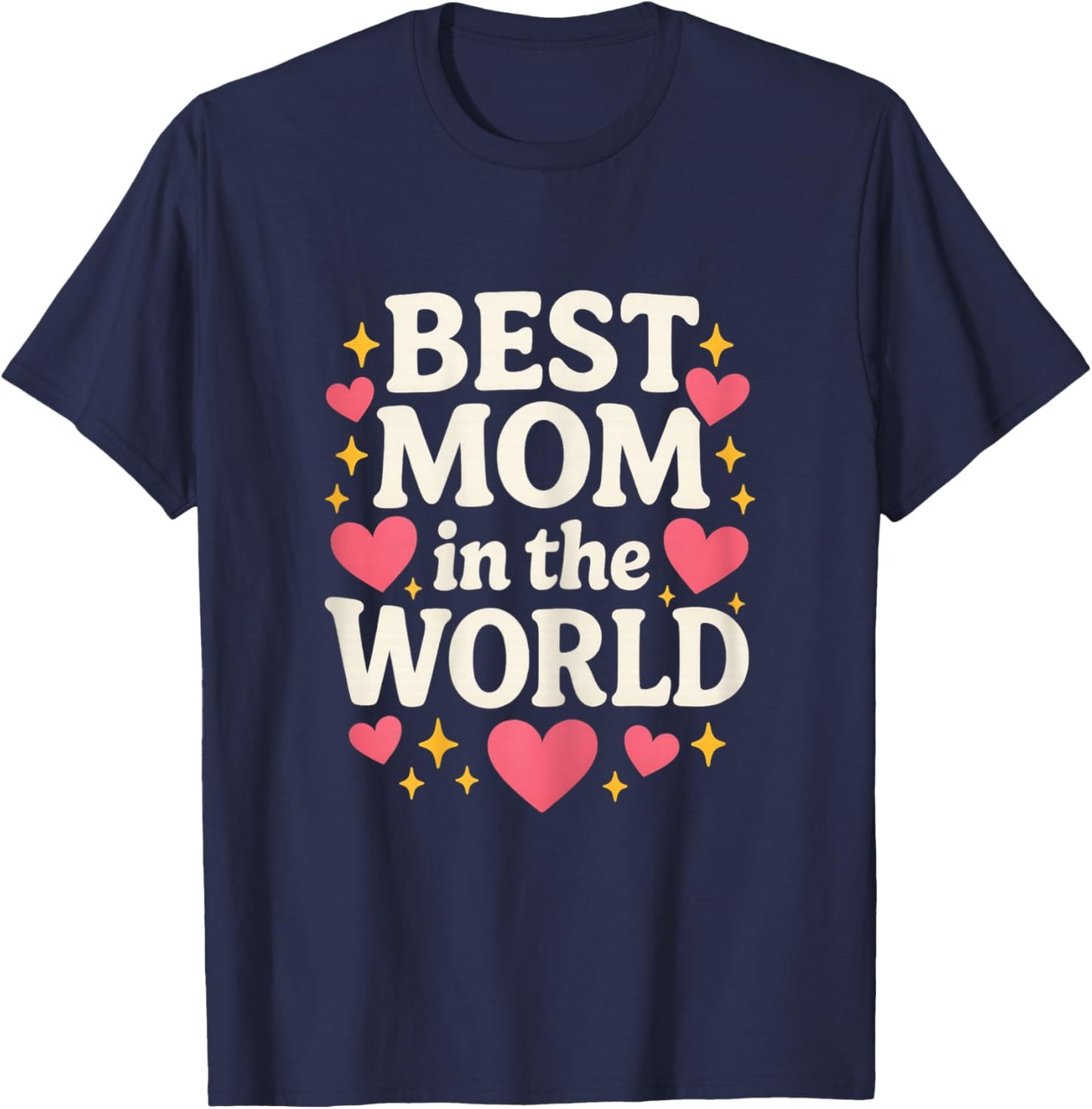 Best Mom in The World Retro Best Mom Ever Mothers Day Women T-Shirt - T-Shirt | Navy