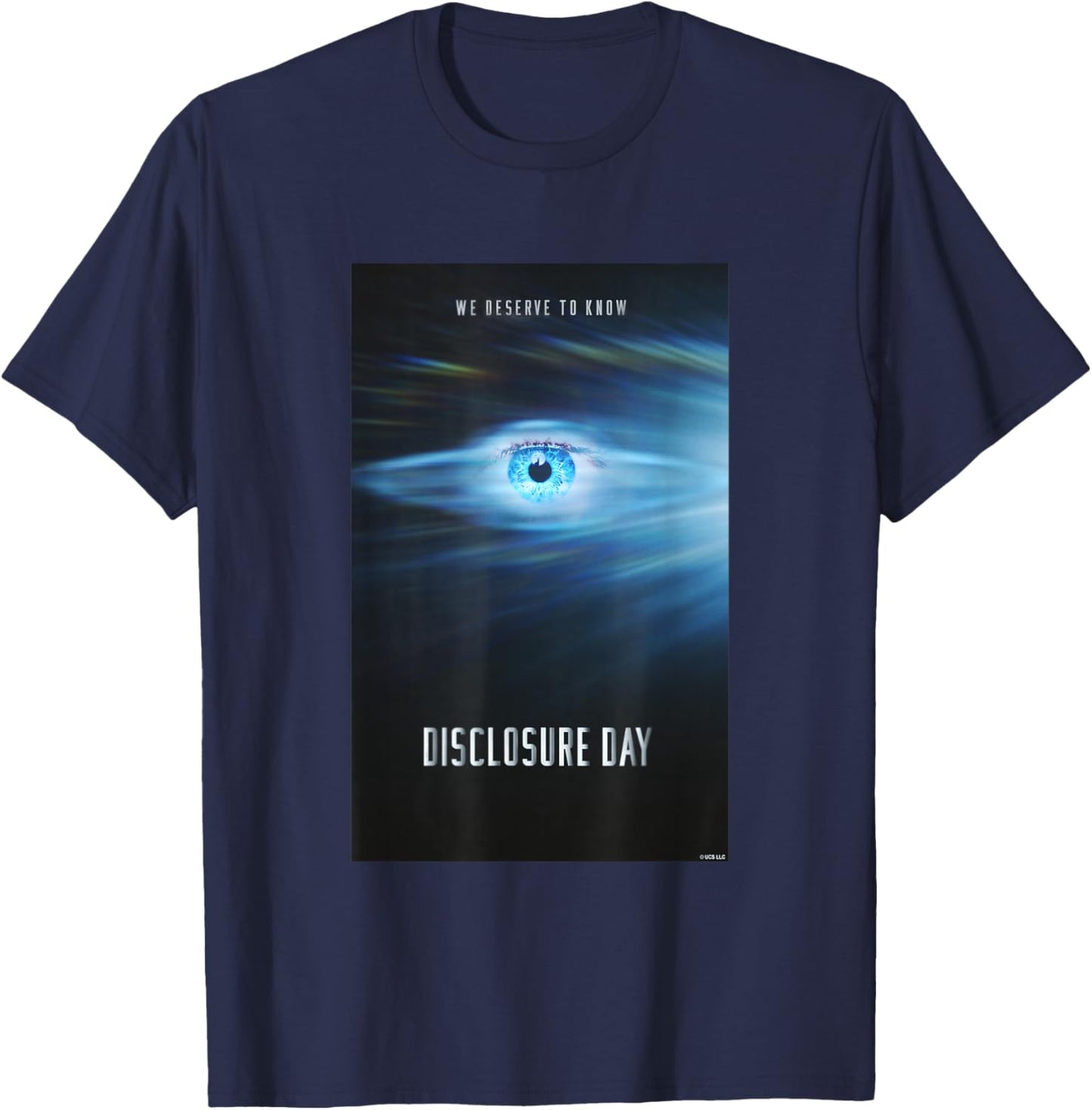 We Deserve to Know Eye T-Shirt - T-Shirt | Navy