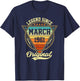 Vintage 65th Birthday Legend Since March 1961 T-Shirt - T-Shirt | Navy