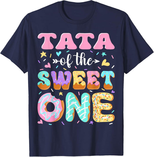 Tata of The Sweet One First Birthday Matching Family T-Shirt - T-Shirt | Navy