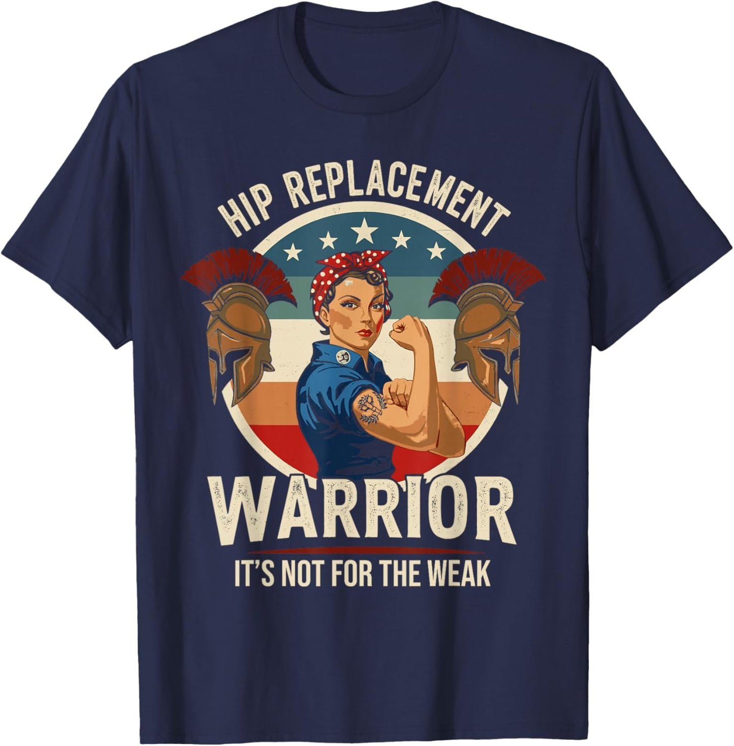 Hip Surgery Gifts Bionic Shirts Hip Replacement T-Shirt - T-Shirt | Navy