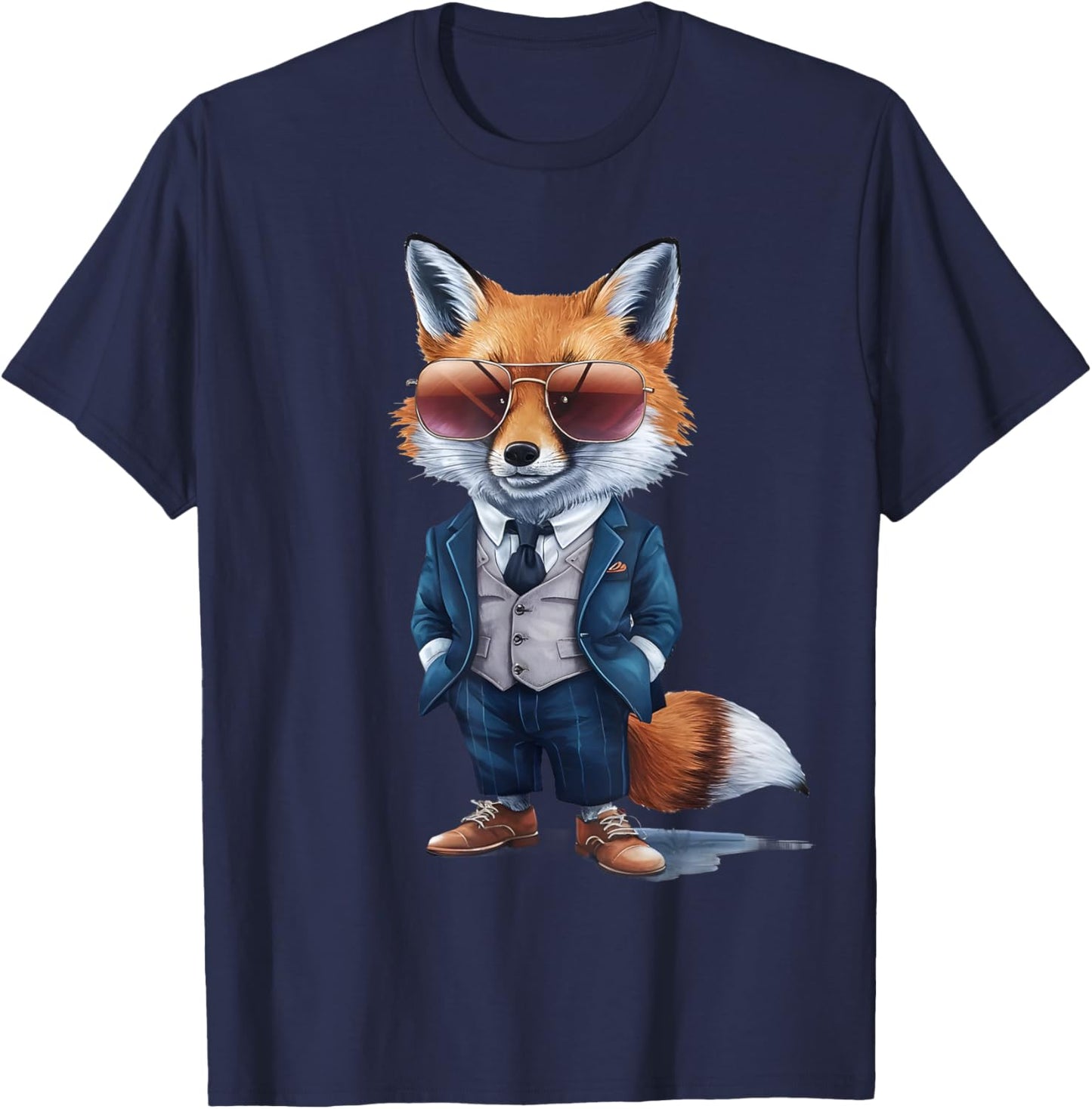 Fox Fox Men's Women's Suit Fox T-Shirt - T-Shirt | Navy