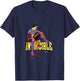 INVINCIBLE Official Merchandise -Adults Black Cartoon Short Sleeve Classic Fit T-Shirt - T-Shirt | Navy