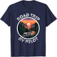 Cute Road Trip Rv Pilot, Awesome Camping RV Camper Apparel T-Shirt - T-Shirt | Navy