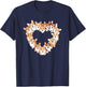 Heart Pembroke Welsh Corgi Corgis T-Shirt - T-Shirt | Navy
