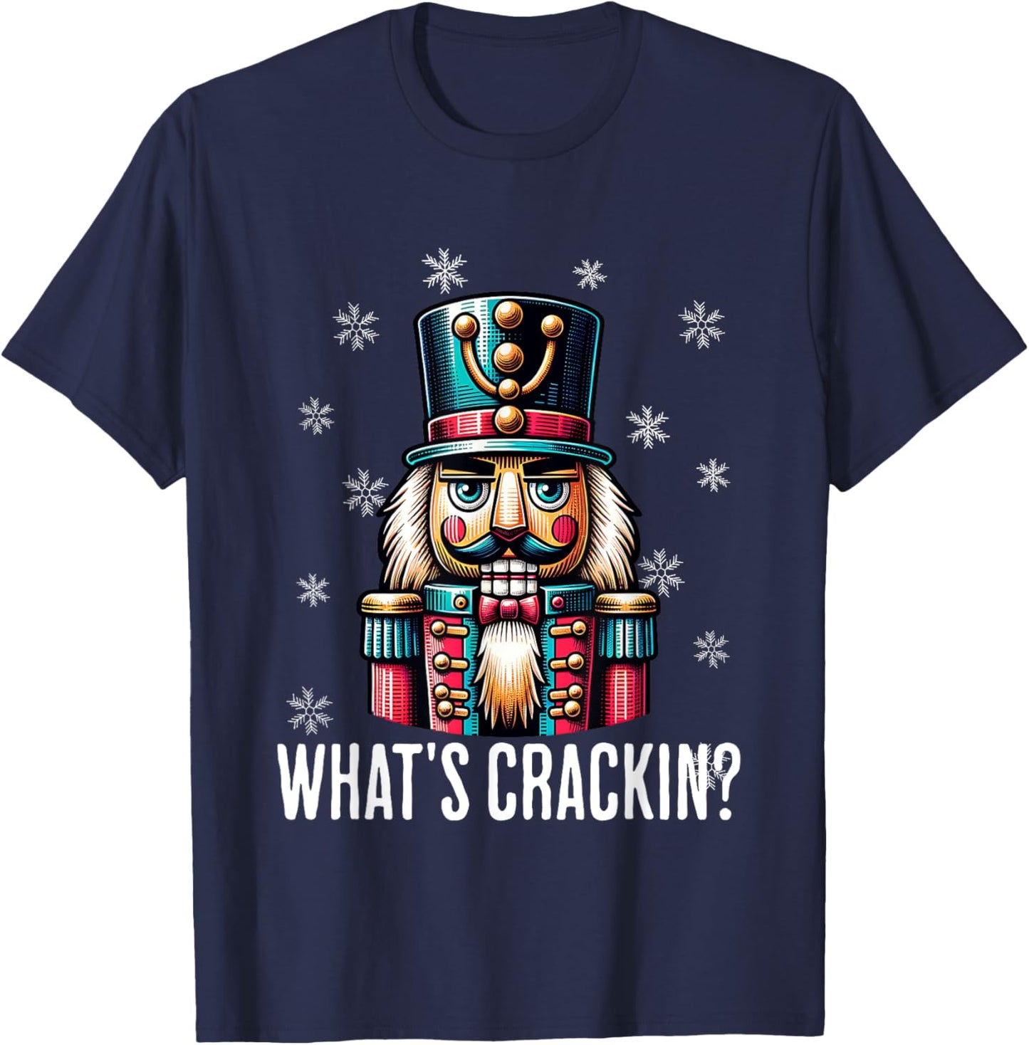 Funny Christmas Nutcracker Men Women Nutcrackers Xmas T-Shirt - T-Shirt | Navy