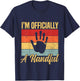 I'm Officially A Handful Five Cute 5th Birthday Turning 5 T-Shirt - T-Shirt | Navy