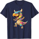 Adorable Dinosaure Arc-en-Ciel pour fête d'anniversaire d'enfants T-Shirt - T-Shirt | Navy