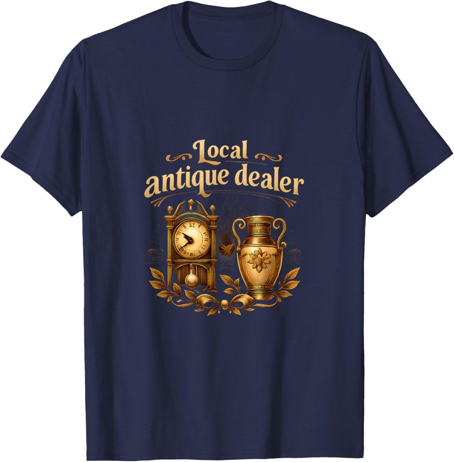 Badge Graphique Vintage antiquaire Local T-Shirt - T-Shirt | Navy