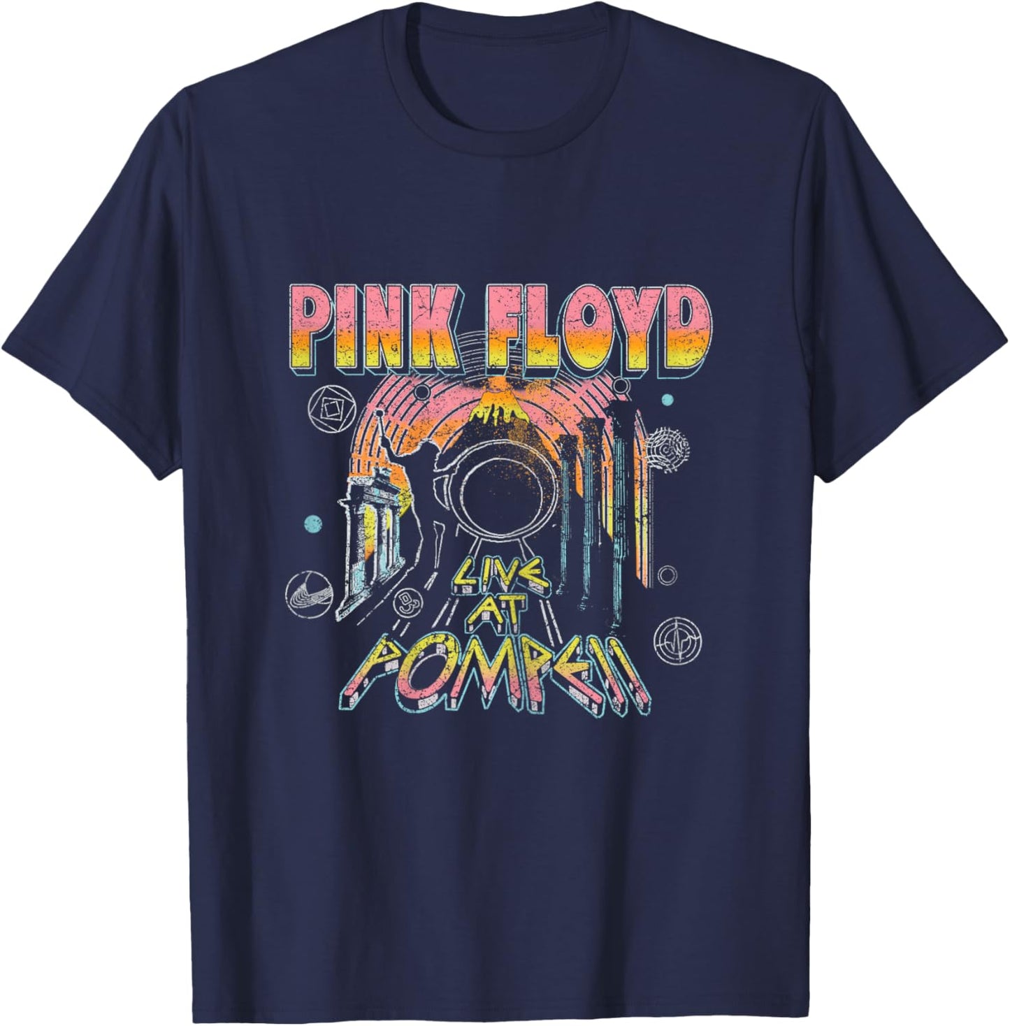 Pink Floyd Live at Pompeii Rock Women T-Shirt - T-Shirt | Navy