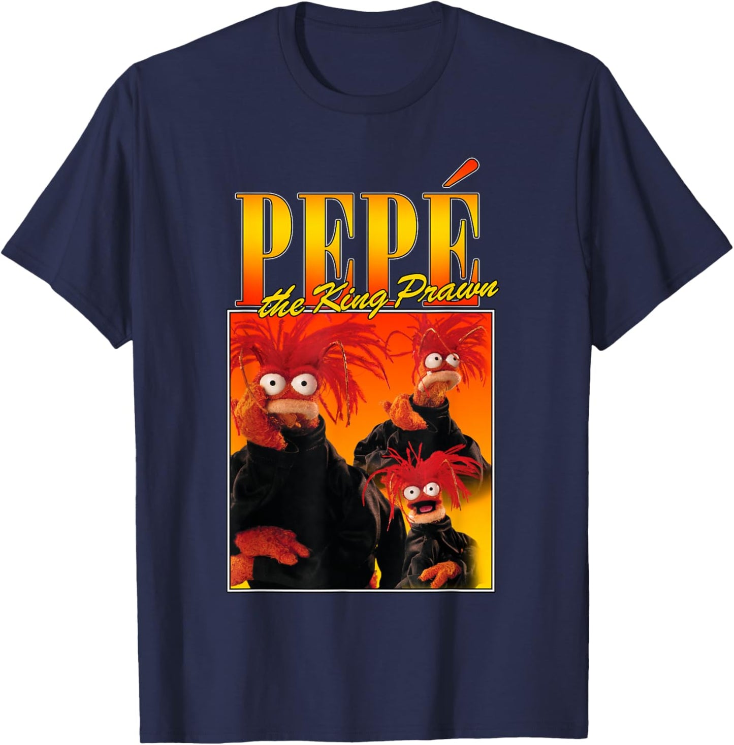 Disney The Muppets Pepé The King Prawn Showcase T-Shirt - T-Shirt | Navy