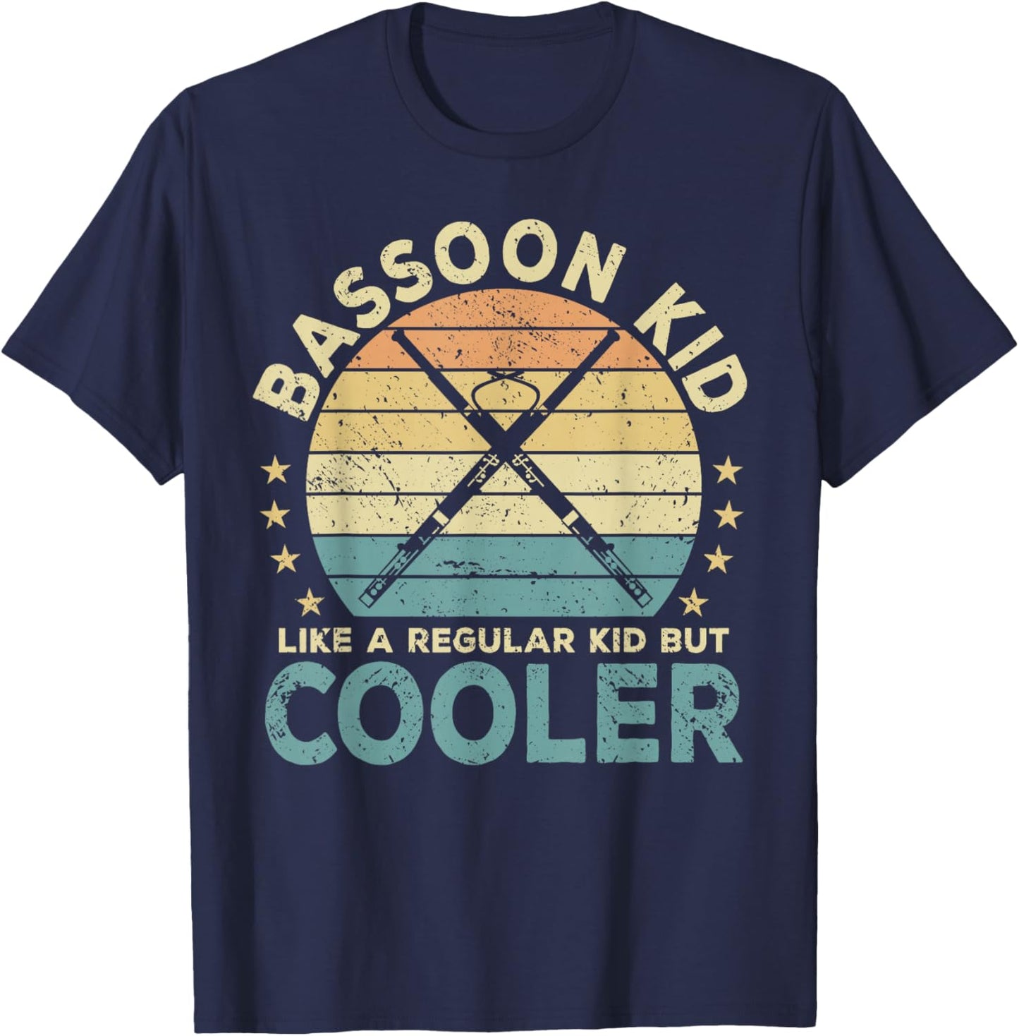 Bassoon Kid Music Funny Musical Instrument , Small, Black T-Shirt - T-Shirt | Navy