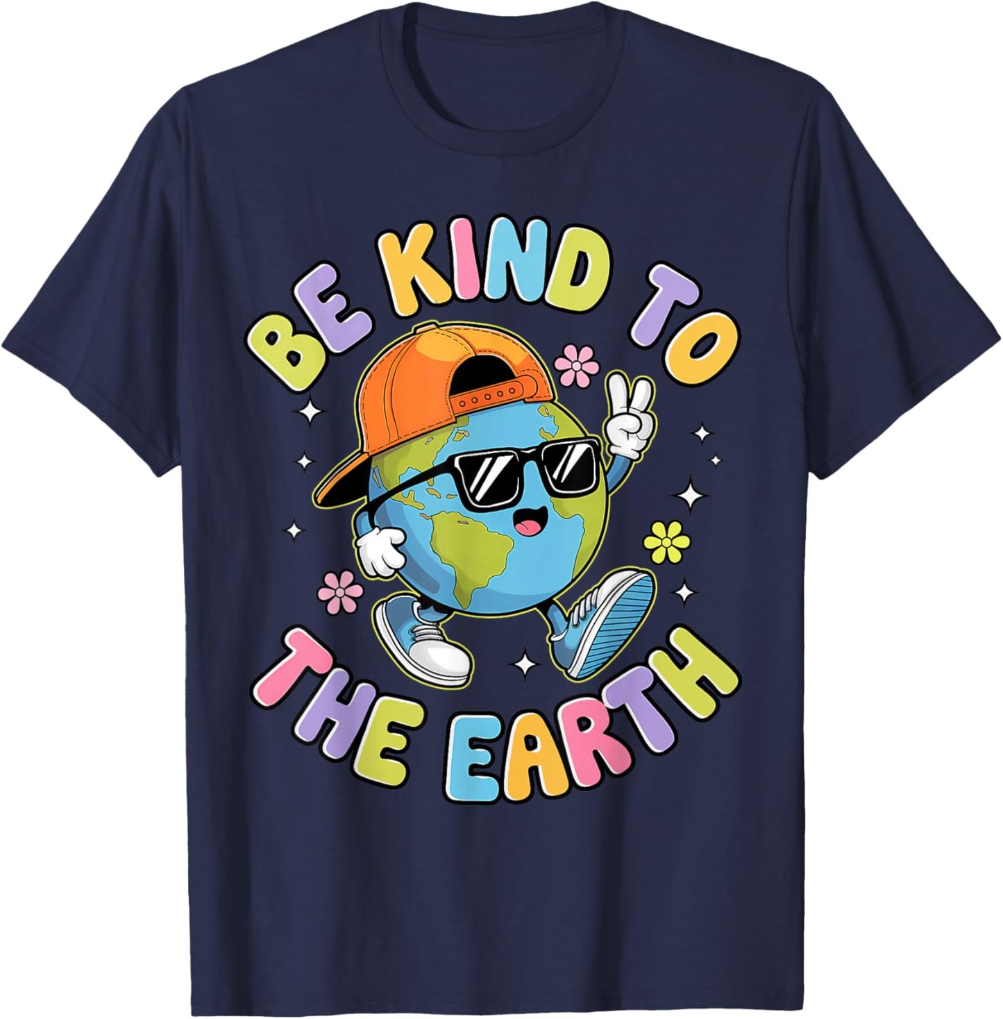 Cute Earth Day 2025 Funny Earth Day Kids Toddler Boys T-Shirt - T-Shirt | Navy