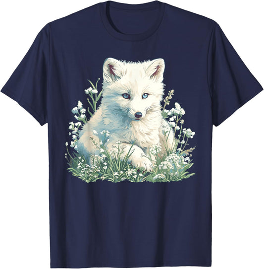 Arctic Foxes Lovers Arctic Fox T-Shirt - T-Shirt | Navy