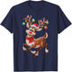 funny Rudolph The Red Nose Reindeer For Kids & Christmas boy T-Shirt - T-Shirt | Navy