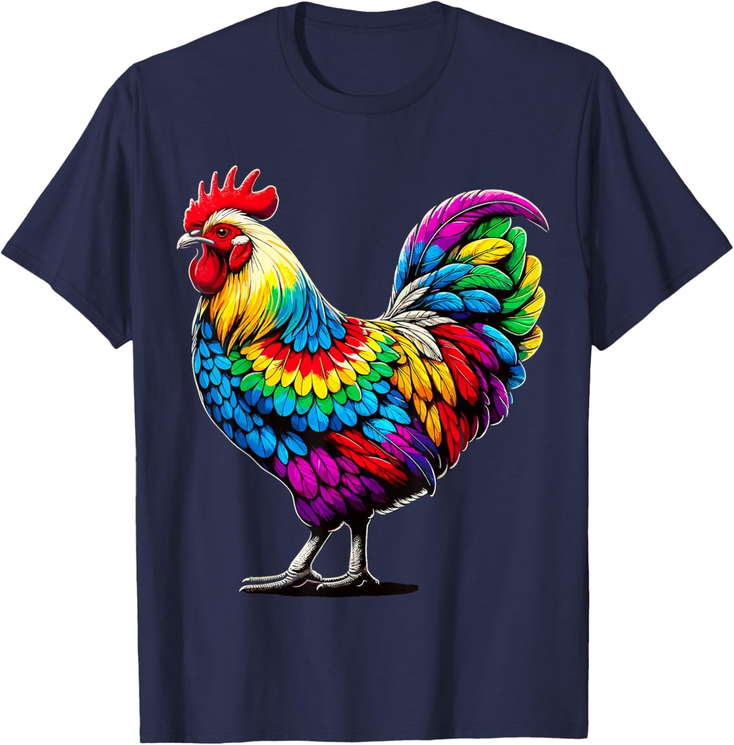 Tie-Dye Chicken T-Shirt - T-Shirt | Navy