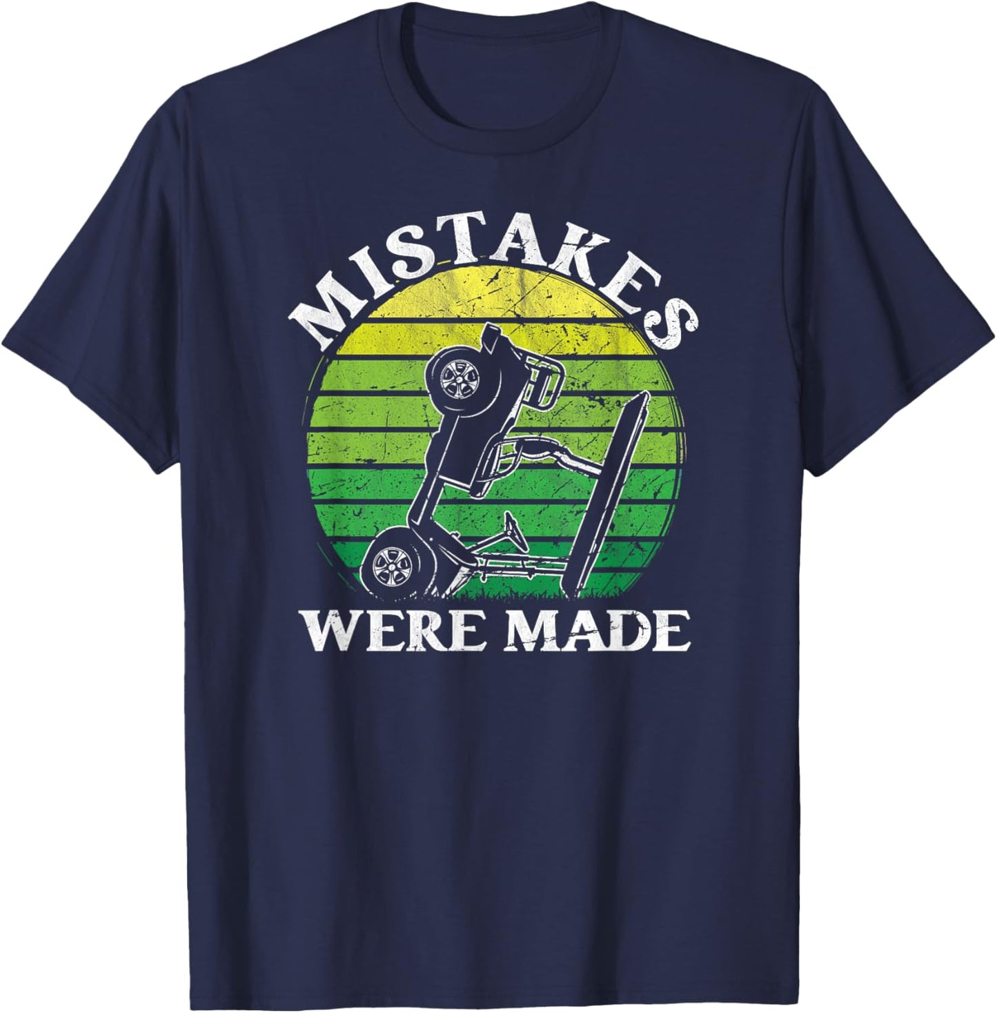 Mistakes were made funny golfcart golfing dad men T-Shirt - T-Shirt | Navy