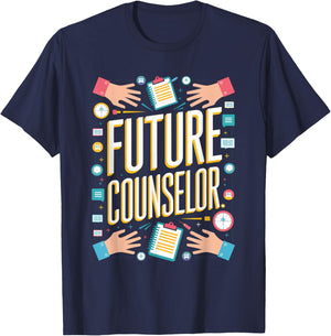Future Counselor Graduation School Toddler Kids Women Men T-Shirt - T-Shirt | Navy