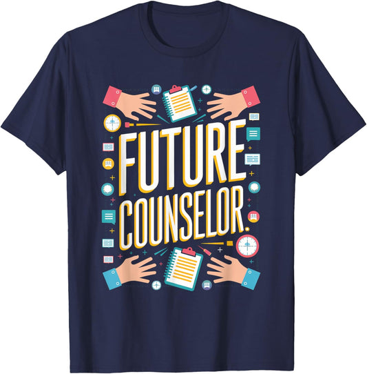 Future Counselor Graduation School Toddler Kids Women Men T-Shirt - T-Shirt | Navy