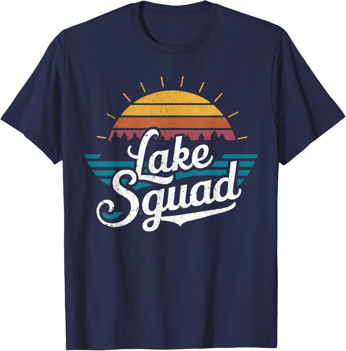 Lake Squad Family Matching Vacation Camping Life Summer Men Women Kids T-Shirt - T-Shirt | Navy